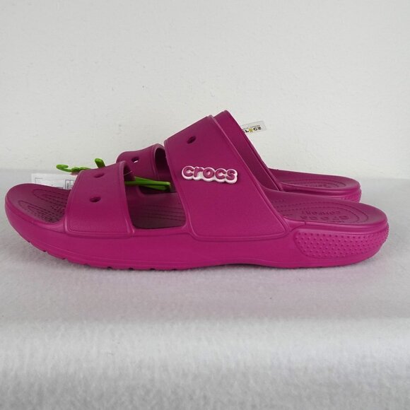Crocs Classic Slides Men\'s Size 15 US Pink Double Strap Sandals Barbiecore main image 10